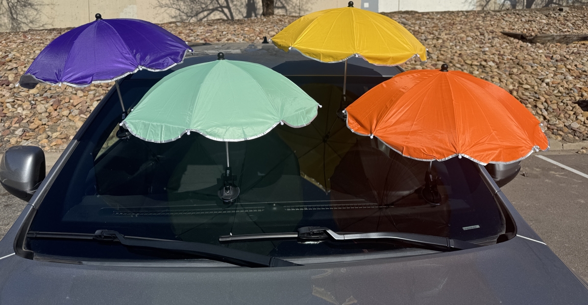 Umbrella for Windshield Chip Repair